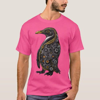 スチームパンクペンギンスチームパンクアート Tシャツ