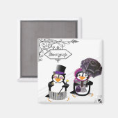 スチームパンクペンギン磁石 マグネット (正面/裏面)