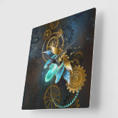 スチームパンクホタル スクエア壁時計 (傾斜)