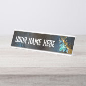 スチームパンクホタル デスクネームプレート (正面)