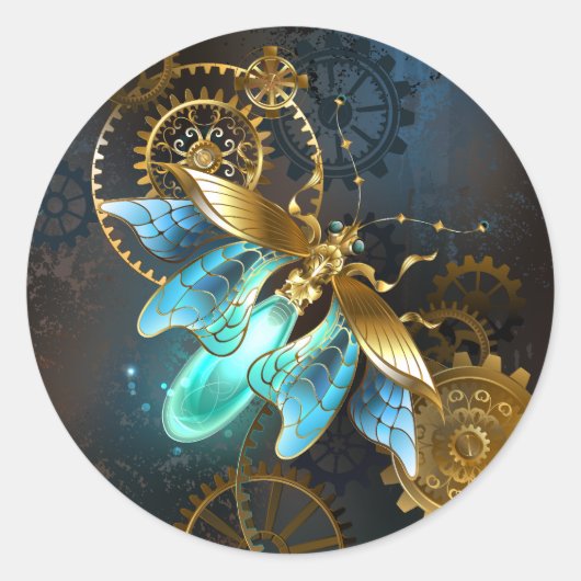 スチームパンクホタル ラウンドシール (正面)