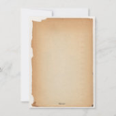 スチームパンクホットエアバルーン披露宴結婚パーティー 招待状 (裏面)