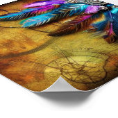 スチームパンクボーホの羽 ポスター (角)