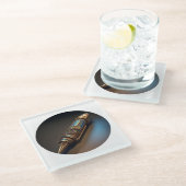 スチームパンクボールペン ガラスコースター (アングル)