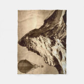 スチームパンクマッターホルン フリースブランケット (正面)