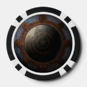 スチームパンクムーンクロックタイムメタルギア ポーカーチップ (裏面)
