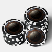 スチームパンクムーンクロックタイムメタルギア ポーカーチップ (積み重ね)