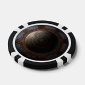 スチームパンクムーンクロックタイムメタルギア ポーカーチップ (シングル)