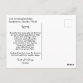 スチームパンクメカニカルホース&レディーパープルポストカード ポストカード (裏面)