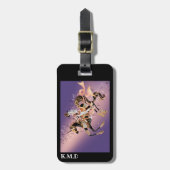 スチームパンクメカニカルホース&レディーラゲッジタグ ラゲッジタグ (正面縦)