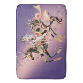 スチームパンクメカニカルホース&レディ バスマット (正面縦)