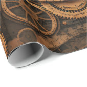 スチームパンクラッピング紙 ラッピングペーパー (ロールコーナー)