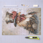 スチームパンクルースター 薄葉紙 (クラフト)