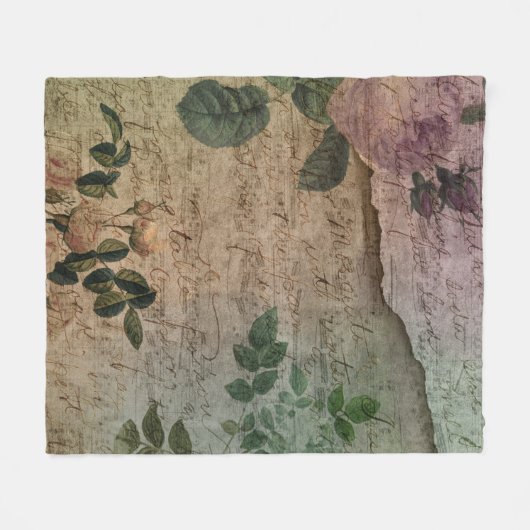 スチームパンクルーズバラ |ヴィンテージ動揺してエフエラ フリースブランケット (正面(横))