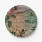 スチームパンクルーズバラ |ヴィンテージ動揺してエフエラ ペーパープレート (正面)