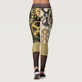 スチームパンクレザーギアラスティヴィンテージ工業 レギンス (裏面)