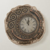 スチームパンクロック枕 ラウンドクッション (裏面)