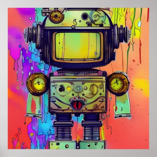 スチームパンクロボット ポスター (正面)