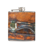 スチームパンクヴィンテージアンティーク蒸し機胴 フラスク (正面)