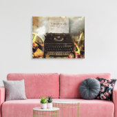 スチームパンクヴィンテージタイプライターキャンバスプリント キャンバスプリント (インサイチュ (リビング))