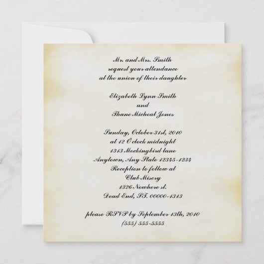 スチームパンクヴィンテージダマスクとフローラ (裏面)