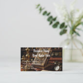 スチームパンクヴィンテージビクトリアンテーマ 名刺 (スタンド正面)