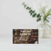 スチームパンクヴィンテージビクトリアンテーマ 名刺 (スタンド正面)