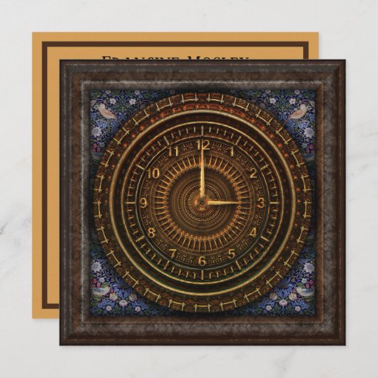 スチームパンクヴィンテージファッションド旧銅時計製造 (正面/裏面)