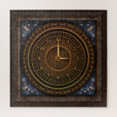 スチームパンクヴィンテージファッションド旧銅時計製造 ジグソーパズル (縦)