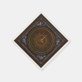 スチームパンクヴィンテージファッションド旧銅時計製造 スタンダードカクテルナプキン (角)