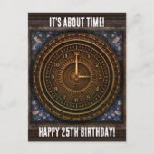 スチームパンクヴィンテージファッションド旧銅時計製造 ポストカード (正面)