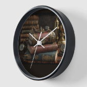 スチームパンクヴィンテージブック 壁時計 (傾斜)