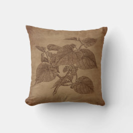 スチームパンクヴィンテージムルベリー版木、銅版、版画 クッション