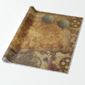 スチームパンクヴィンテージ収集包装紙シート ラッピングペーパー (アンロールド)