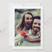 スチームパンクヴィンテージ機械ギア虫写真 招待状 (裏面)