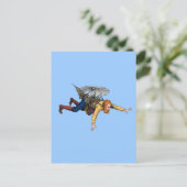 スチームパンクヴィンテージ飛んでいる機械 ポストカード (スタンド正面)