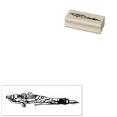 スチームパンク万年筆ゴム印 ラバースタンプ (押印)