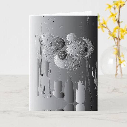 スチームパンク刺激を受けたオリジナルアートアニー大事な行事空白の カード (黄色い花)