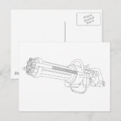 スチームパンク回転銃 ポストカード (正面/裏面)