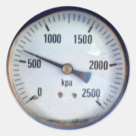 スチームパンク圧力計 ラウンドシール (正面)