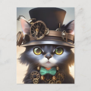 スチームパンク子猫はがき ポストカード
