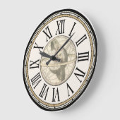 スチームパンク惑星軌道壁時計 ラージ壁時計 (傾斜)