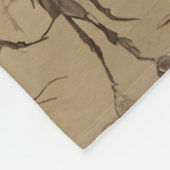 スチームパンク昆虫の女性 フリースブランケット (角)