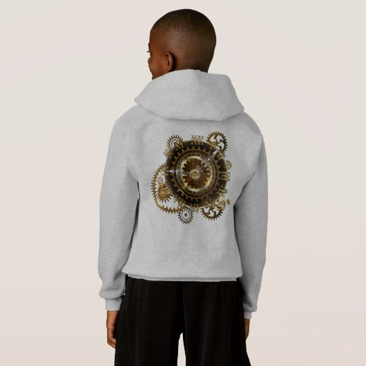 スチームパンク時計とアンティークギア (裏面フル)