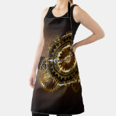 スチームパンク時計とアンティークギア エプロン (インサイチュ)