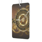 スチームパンク時計とアンティークギア カーエアーフレッシュナー (左)