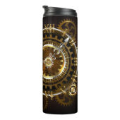 スチームパンク時計とアンティークギア タンブラー (回転右)