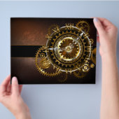 スチームパンク時計とアンティークギア チラシ (手)