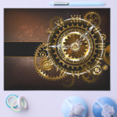 スチームパンク時計とアンティークギア チラシ (シングル)