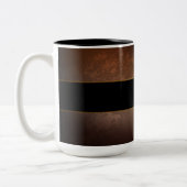 スチームパンク時計とアンティークギア ツートーンマグカップ (左)